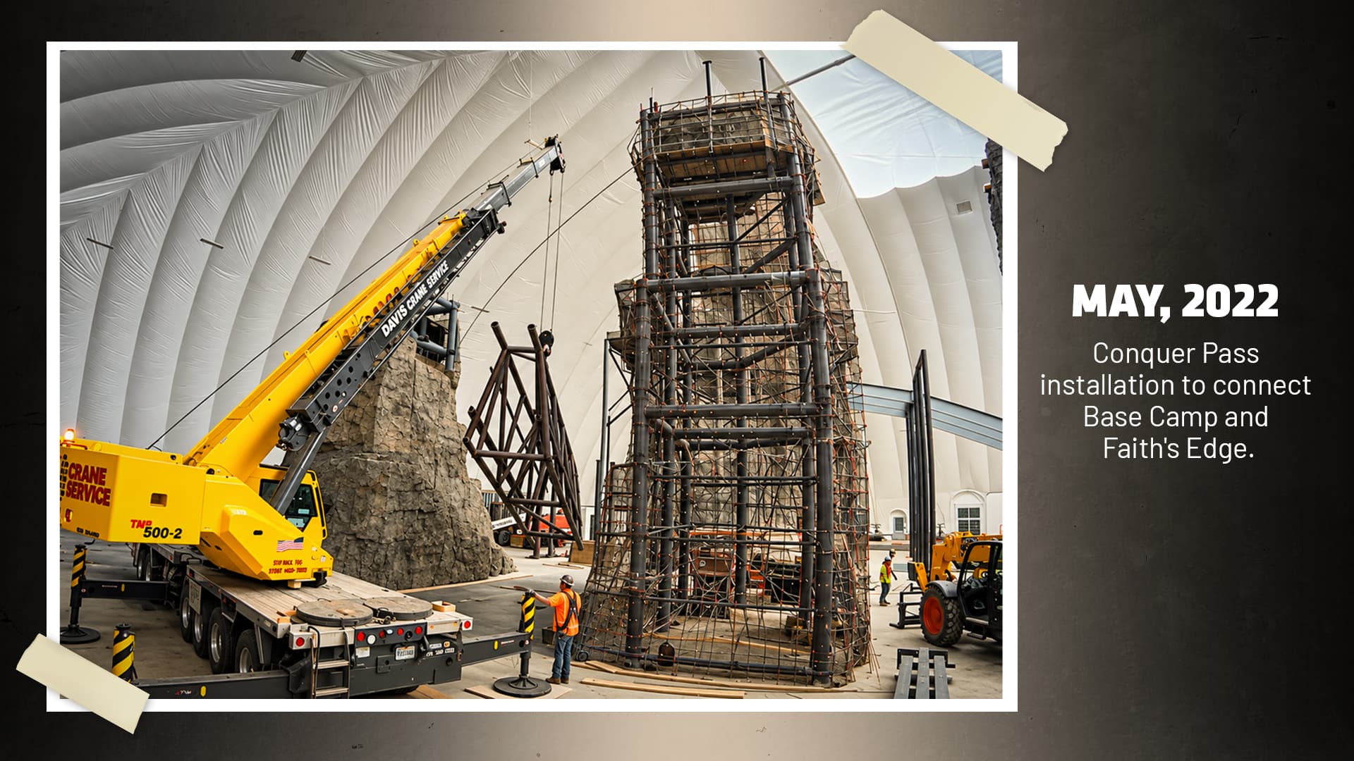 Building the mountain during construction